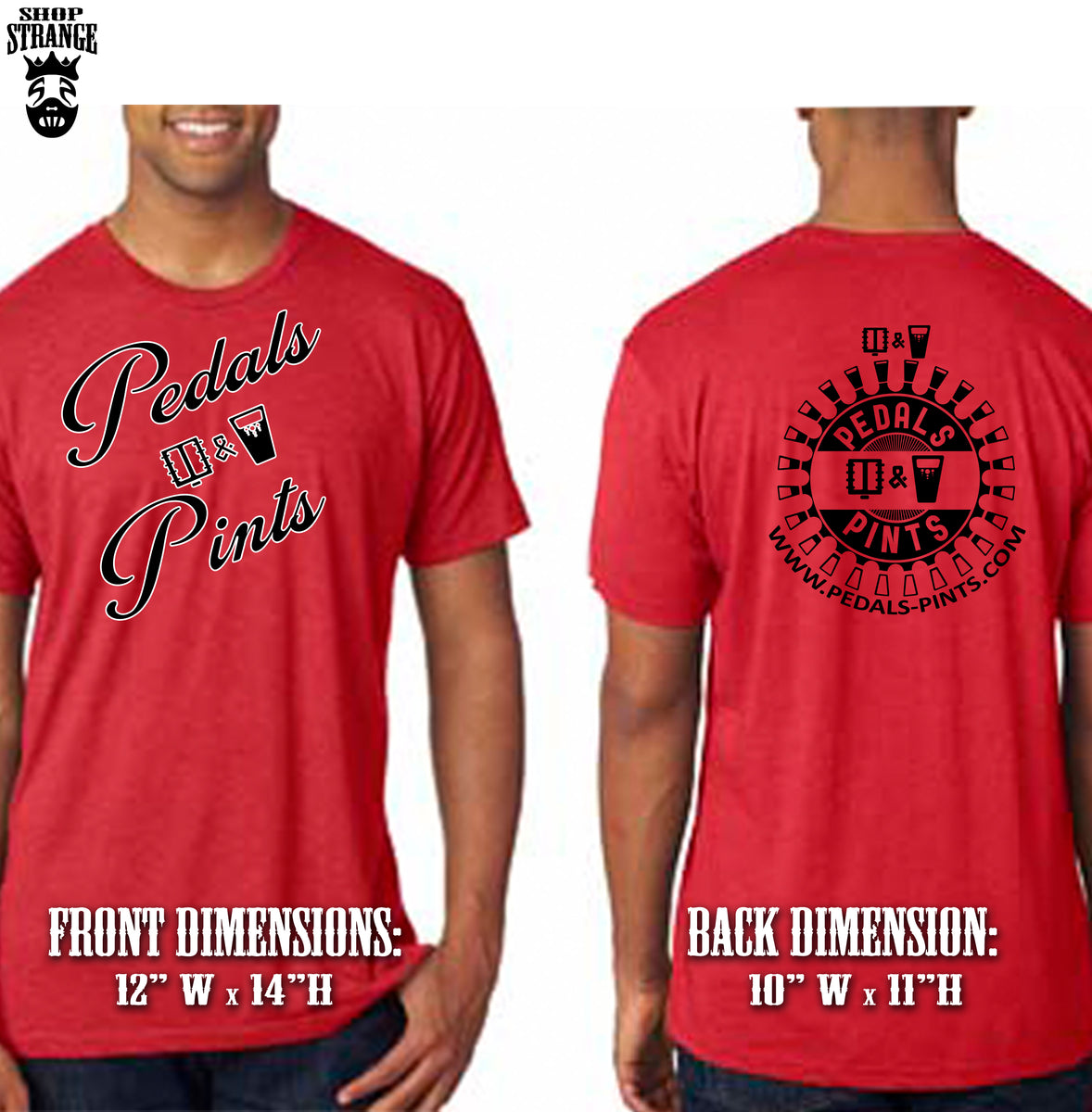 Red Pedals & Pints TShirt